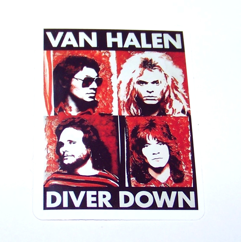 VAN HALEN Logo Die Cut Sticker Decal Music Band Rock Metal Van Halen Diver Down gallery