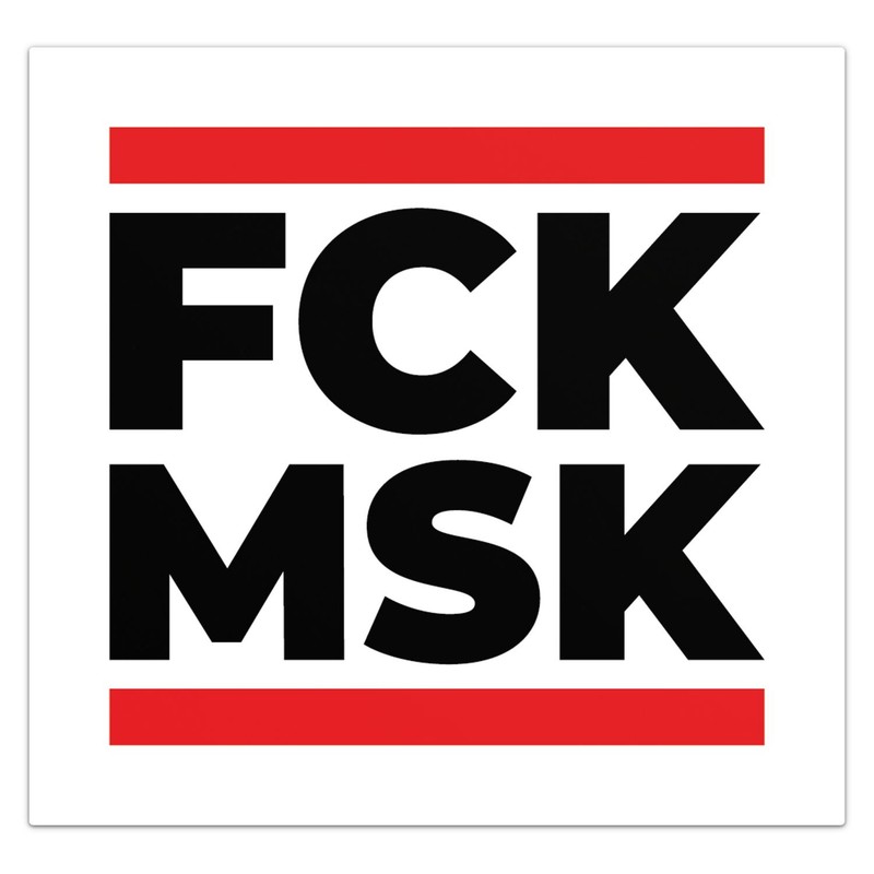 Anti Elon FCK MSK Vinyl Sticker Car Bumper Decal White