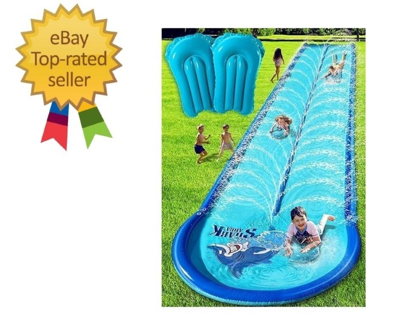 Slip and Water Slide for Kids and Adults Backyard with Extra-Large Inflatable…