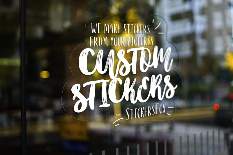 50 Custom clear stickers, Custom clear decals, Your graphic print on clear vinyl gallery