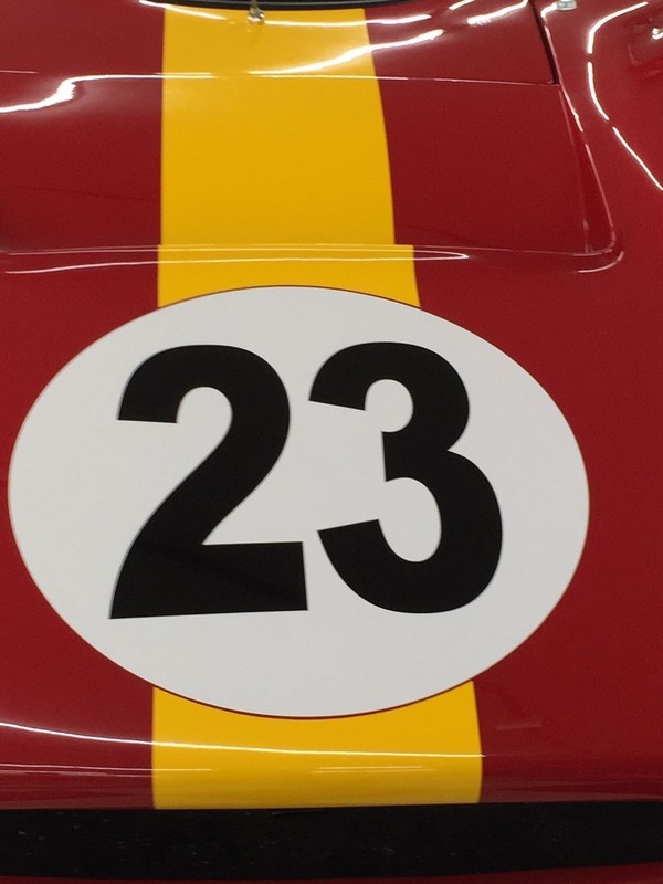 Vintage Look Meatball Race Car Numbers Vinyl Decals 2ea - Select Size & Color gallery