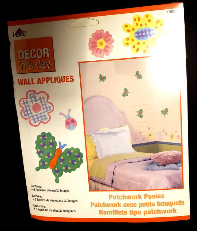PLAID-Decor in a Day,-30 Wall Stickers includes flowers, butterflies, & ladybugs gallery