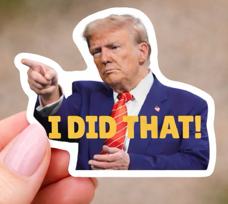 50 pc Trump I Did That Stickers, Gas Pump Stickers, High Quality Vinyl