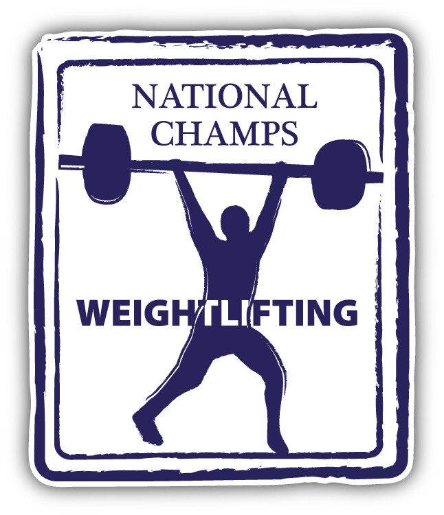 Weightlifting Retro Passport Stamp Car Bumper Sticker Decal – ”SIZES”