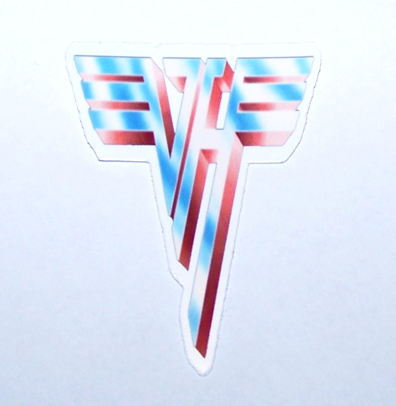 VAN HALEN Logo Die Cut Sticker Decal Music Band Rock & Roll Metal Van Halen