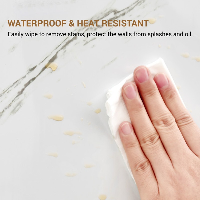 10-50pcs Self Adhesive Kitchen Wall Tiles Bathroom Tile Sticker Peel Stick US gallery