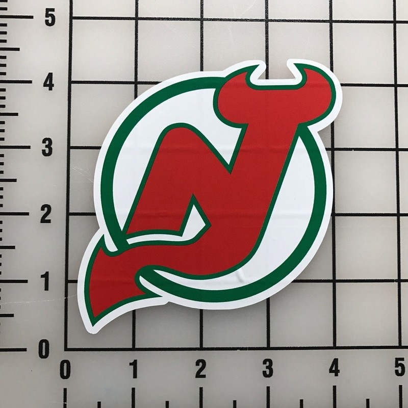 New Jersey Devils 4″ Wide Vinyl Decal Sticker – BOGO