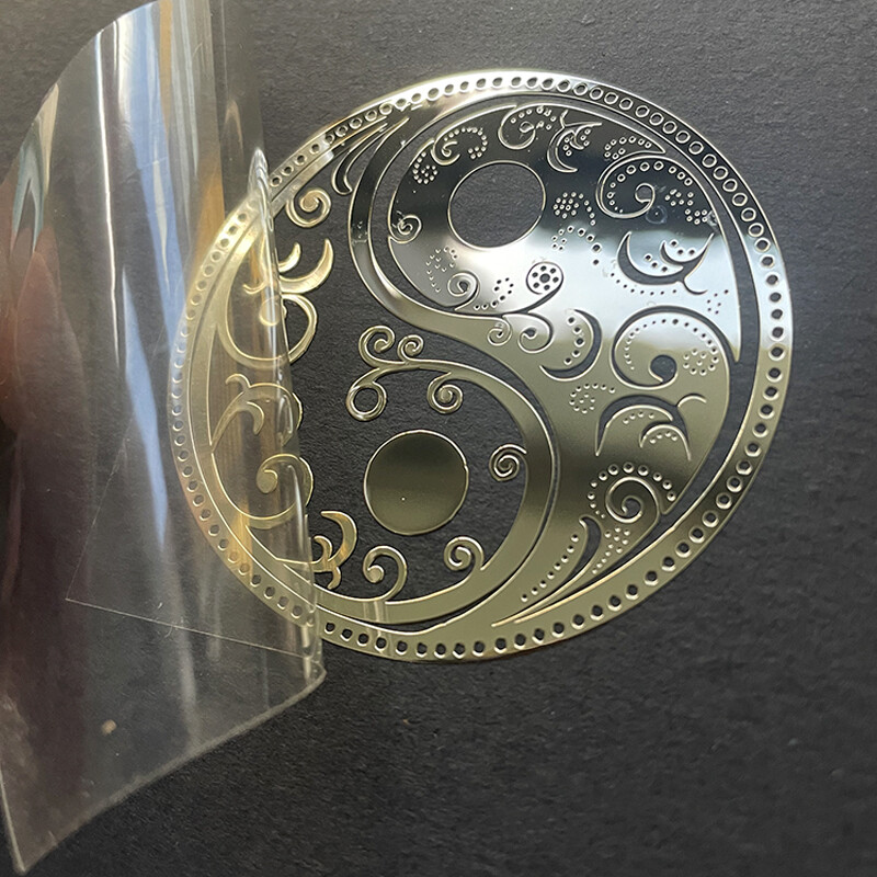 Tai Chi Bagua Metal Sticker Gourd Luck Koi Decorative Back Sticker gallery