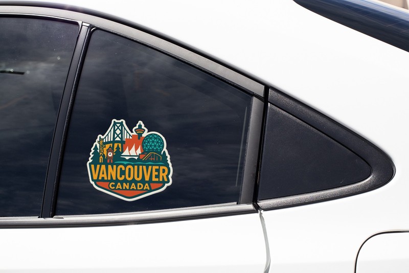 Vancouver Sticker Decal Vinyl Die-Cut City Skyline Landmark Design gallery