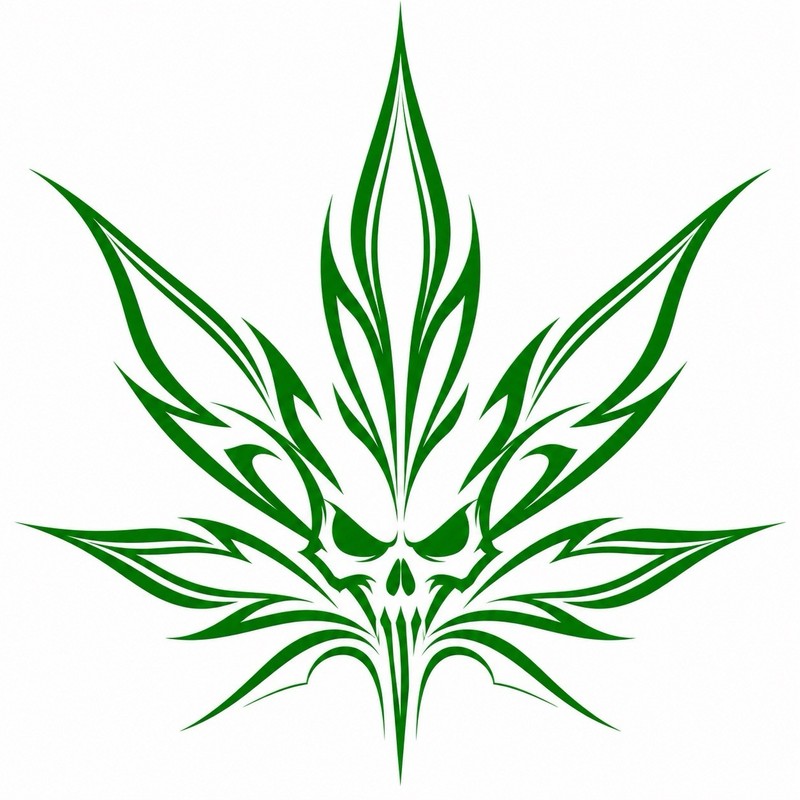 Pothead Smoking Marijuana Decal Sticker 8 Inches Laptop MacBook Etc