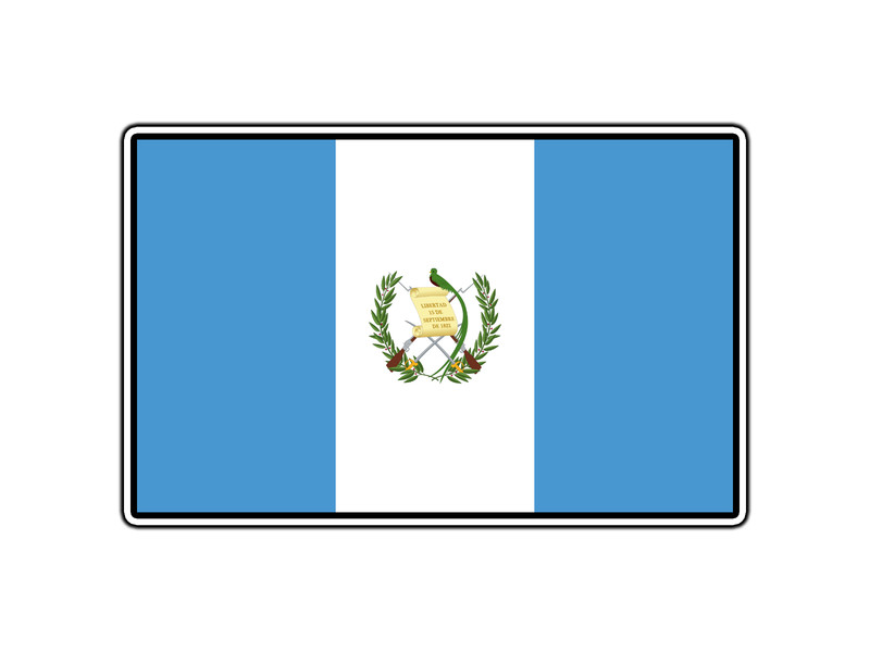 Guatemala Flag World Country Sticker Waterproof Vinyl Decal Die-Cut Car Laptop