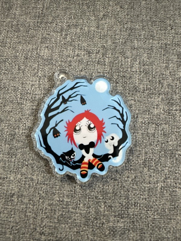 Vintage Ruby Gloom Acrylic Keychain Fob or 2″ Charm