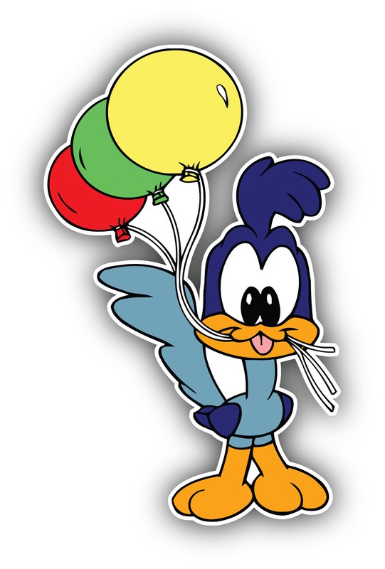 Looney Tunes Cartoon Roadrunner Sticker Bumper Decal – ”SIZES”