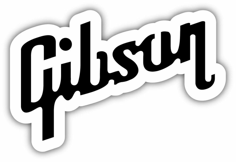 GIBSON GUITAR Logo Sticker Decal Bumper Window CHOOSE SIZE 3″-12″
