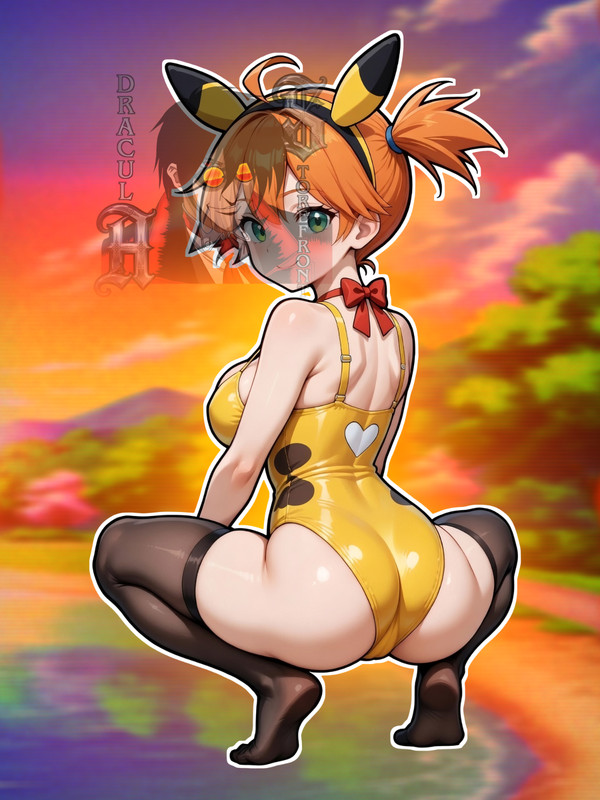 Adult Anime Waifu Pokemon Misty/ Kasumi 6″ Vinyl Sticker