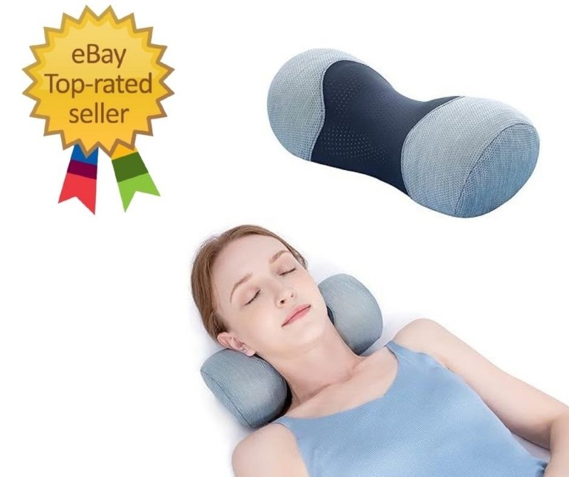 Neck Roll Pillow Cervical Memory Foam Cushion Support for Neck Pain Relief
