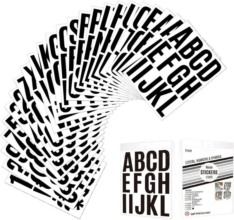 24 Sheets 2 Inch Self Adhesive Letters Stick on Vinyl Letters Capital Letter Sti gallery