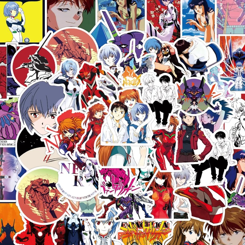 Neon Genesis Evangelion Anime Manga Stickers Random 10/25/50 PCS – No Duplicates