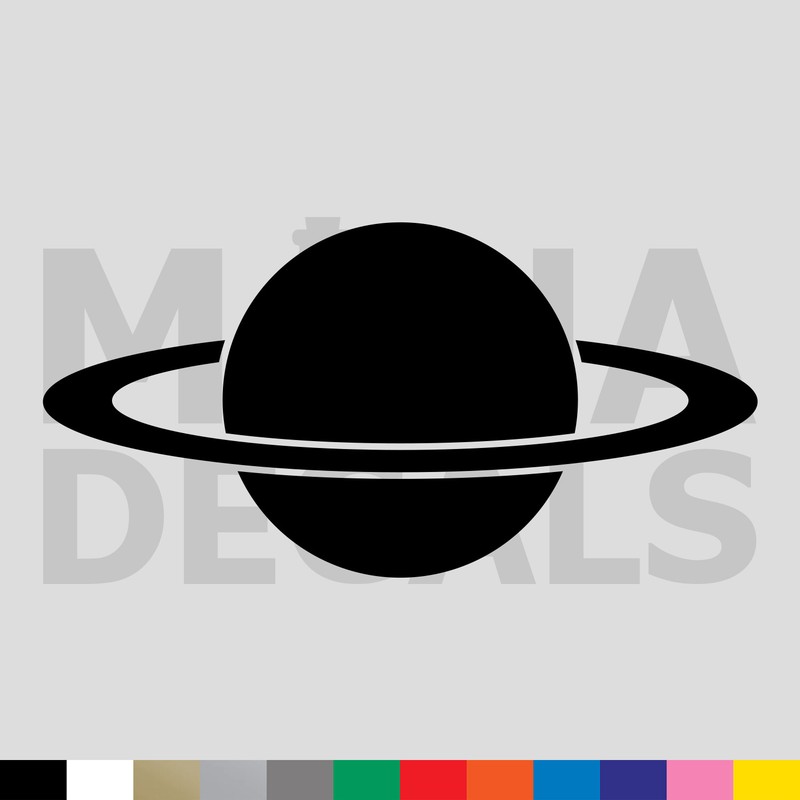 Planet Vinyl Die Cut Decal Sticker - Saturn Outer Space