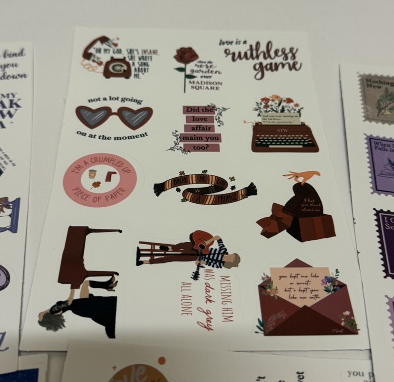 *100 Stickers!* Taylor Swift Eras Tour Music Stickers 100 Pcs W/ No duplicates! gallery