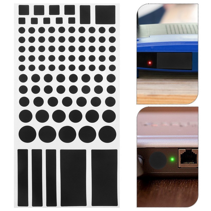 2 Sheets Self Adhesive Led Light Blocking Stickers For Electronics Devices gallery