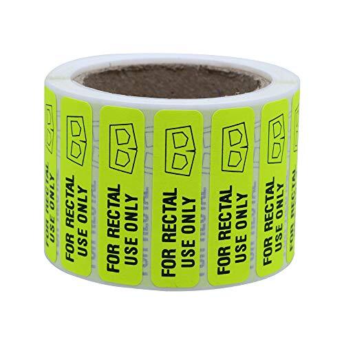 For Rectal Use Only Labels Stickers, Flourescent Yellow, 500 Pcs Per Roll gallery