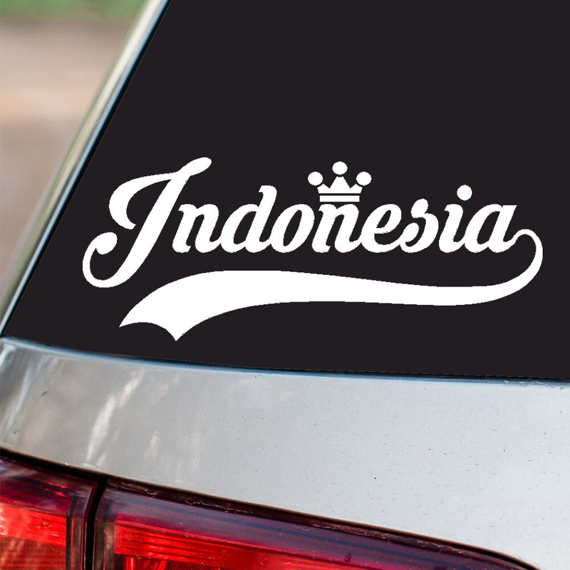 Indonesia Sticker Country Pride all sizes chrome and regular vinyl colors