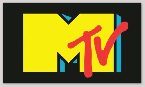 MTV Music Television Die Cut Sticker *NEW* Measures 5.25″ x 3.08″