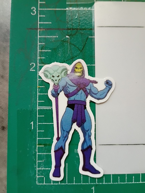 HEMAN STICKER X SKELETOR X 2x1 INCHES, VYNIL HIGH GLOSS STICKER X SMALL SIZE... gallery