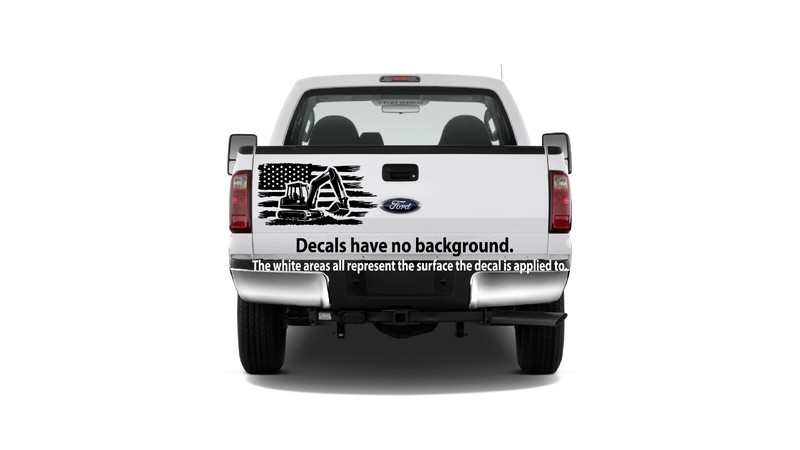 Distressed USA Flag Bulldozer Vinyl Sticker Decal Heavy Equip Dozer Construction gallery
