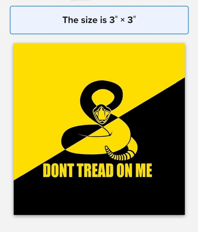 RETRO Gadsden Flag DECAL 5 Year Warranty 10-pack ***WORLDWIDE 🌐 SHIPPING***