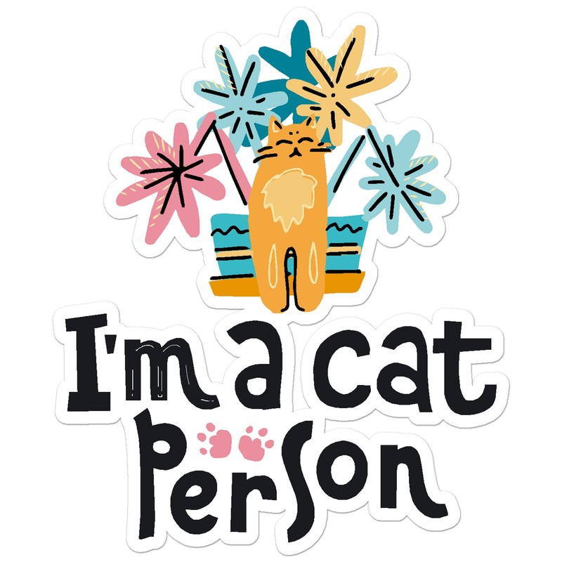 I’m A Cat Person – Vinyl Decal Sticker – Car Window Laptop – ebn7705