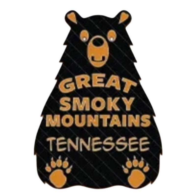 Great Smoky Mountains Tennessee Bear Vintage Retro 3” Inch Vinyl Decal Sticker