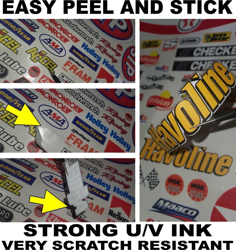 Clear Matte Vinyl Sticker Sheet#18-R/C MODEL Decal fits 1/10-1/16 Scale FordMoog gallery