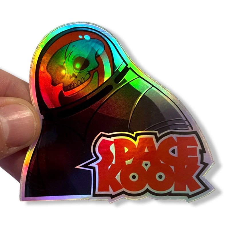 SCOOBY-DOO: SPOOKY SPACE KOOK 3″ Vinyl *HOLOGRAM* Sticker – FREE SHIPPING