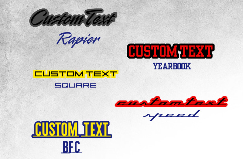 Custom Laser Cut Car Fender Acrylic Emblem Badge MULTI COLOR Custom Text Names gallery