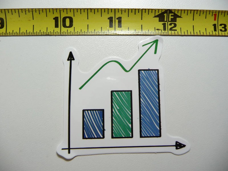 MATH BAR GRAPH SMALL STICKER DECAL TEACHER STUDENT SCHOOL COLLEGE FUNNY