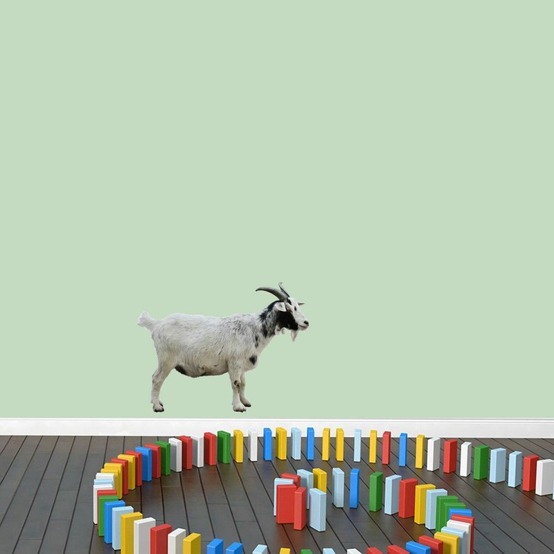 Real Life Goat Printed Wall Decal - Animals, Kids, Nursery, Playroom, Classroom gallery