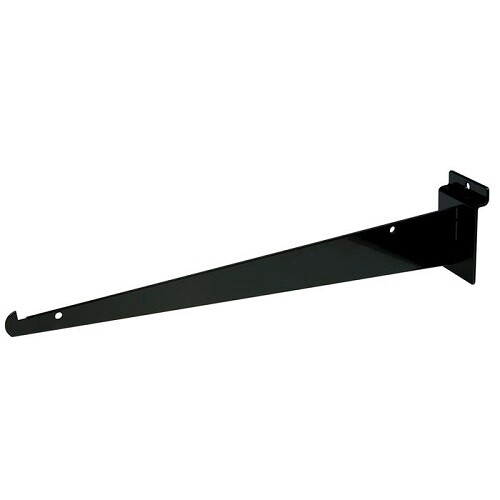Econoco EBL/14KB Shelf Brackets for Slatwall – Black (Pack of 48)