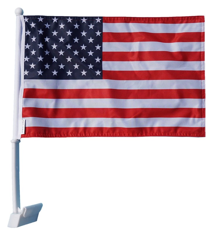 Premium Durable Double Sided Three Layers Heavy Duty Sleeve Car Flag 12“ x18”... gallery