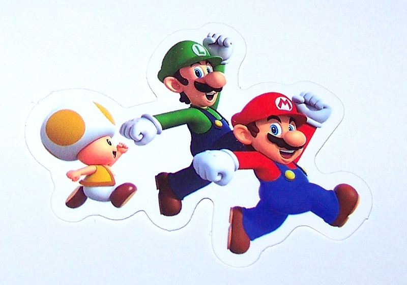 Super Mario Bros. – Cut Sticker Decal Movie Nintendo Video Game MARIO TOAD LUIGI