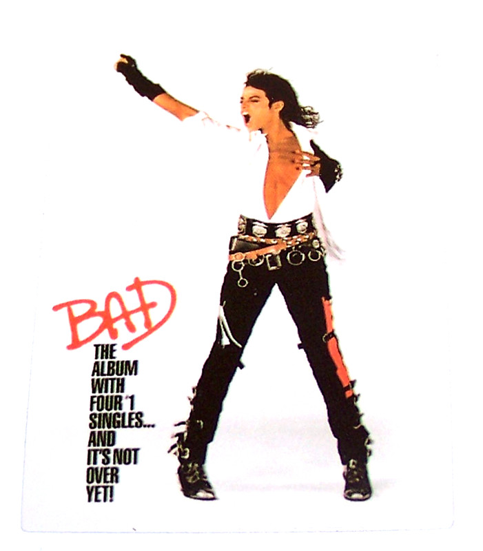 MICHAEL JACKSON Logo Die Cut Sticker Decal Music Band POP – Michael Jackson BAD