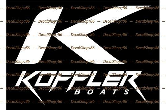 Koffler Boats – Outdoor Sports – Car/SUV/Truck Vinyl Die-Cut Peel N’ Stick Decal