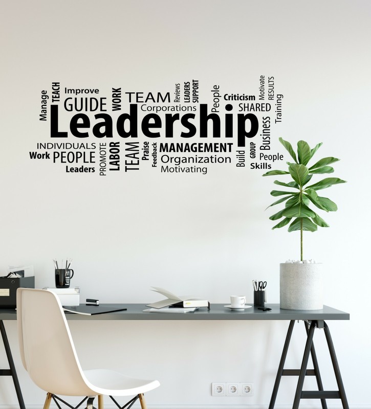 Vinyl Wall Decal Leadership Business Motivational Words Stickers (ig6225)