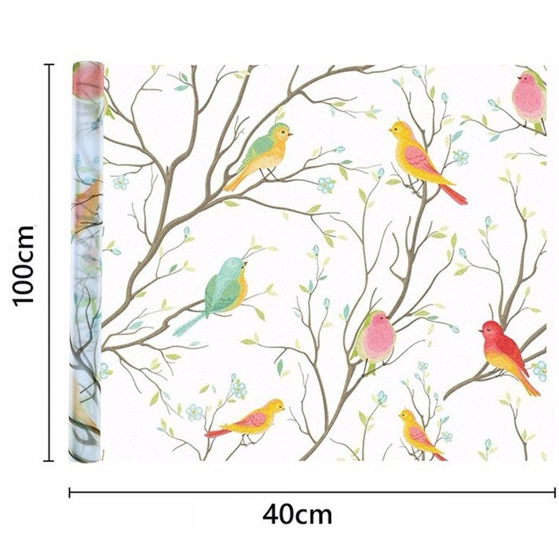 Opaque NonAdhesive Pure Frosted Bird Film Easy Installation and Removal gallery