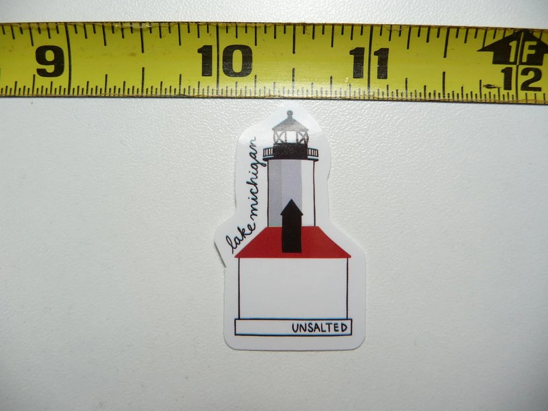 MICHIGAN LAKE LIGHTHOUSE SMALL STICKER DECAL TRAVEL STATE SOUVENIR FUN