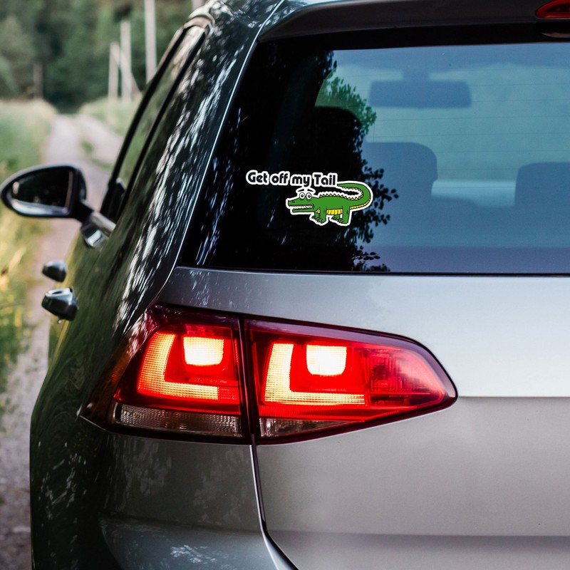 Get Off My Tail Gator - Vinyl Decal Sticker - Car Window Laptop - ebn8279 gallery