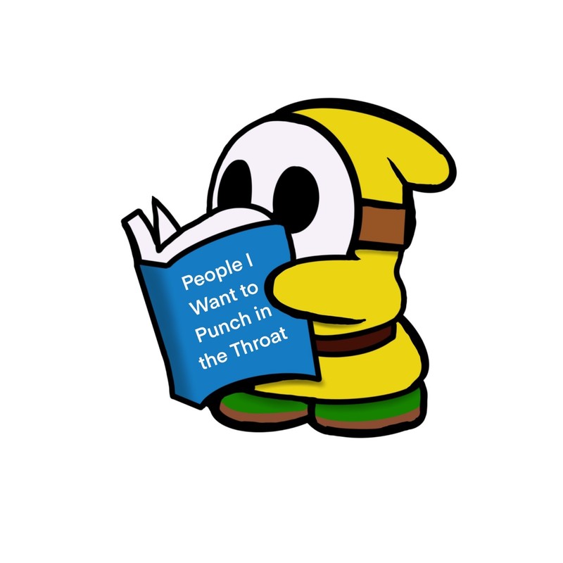 Laminated, Water Resistant, Shy Guy Reading A Book Sticker gallery