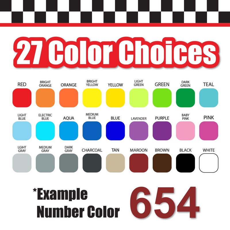 3x 3 Digit Custom Single Number Stickers Decal Locker Door Mailbox Arial