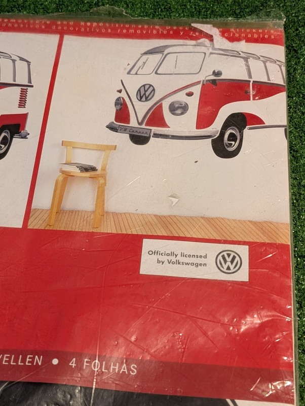 Volkswagen VW T1 Samba Bus Wall Decals Camper Van Officially Licensed gallery